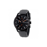 Henley Mens Multi Eye Black Dial With Sports Large Red Silicone Strap Watch H02222.13