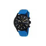 Henley Mens Multi Eye Black Dial With Sports Large Blue Silicone Strap Watch H02222.6
