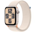 APPLE Watch SE (2023) - 44 mm Starlight Aluminium Case with Starlight Sport Loop, White