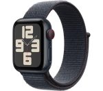 APPLE Watch SE - 44 mm Midnight Aluminium Case with Ink Sport Loop, Black