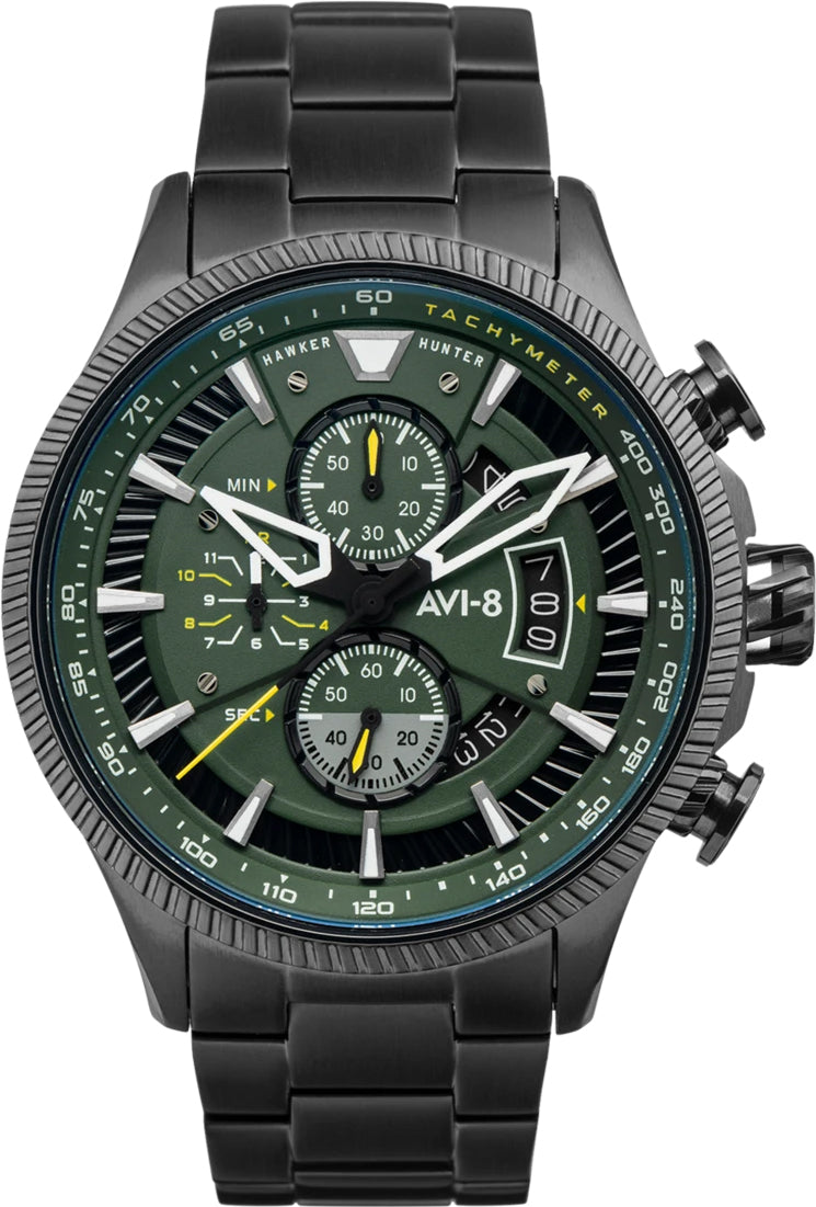 AVI-8 Watch Hawker Hunter Avon Chronograph Graphite Green - Green AVI-8 Watch Hawker Hunter Avon Chronograph Graphite Green - Green
