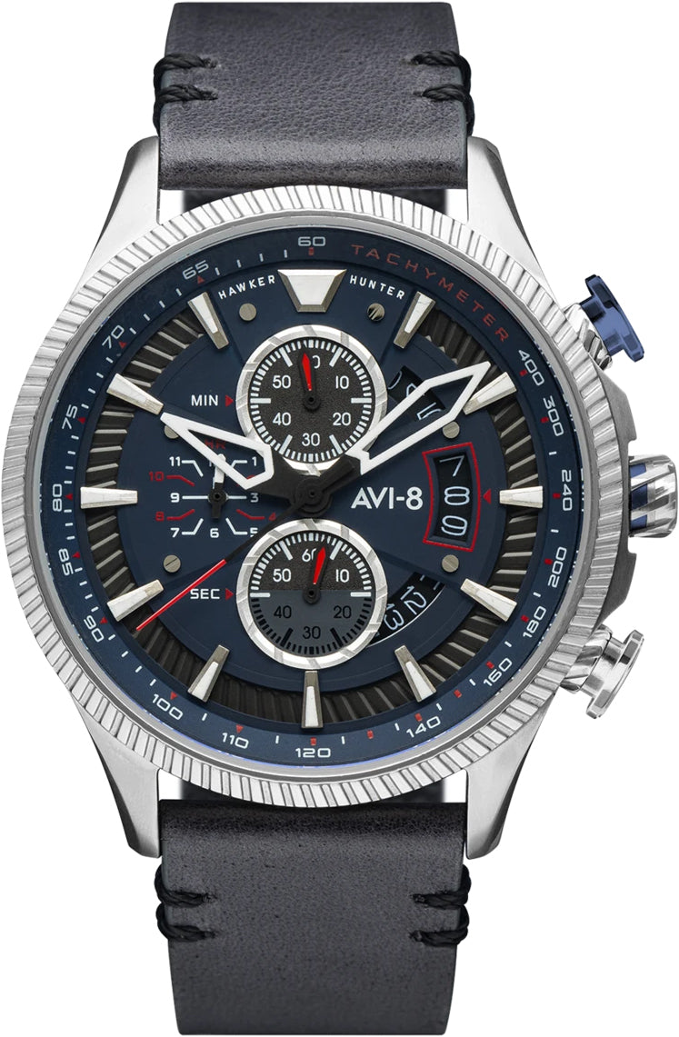 AVI-8 Watch Hawker Hunter Avon Chronograph Marine Grey - Blue AVI-8 Watch Hawker Hunter Avon Chronograph Marine Grey - Blue