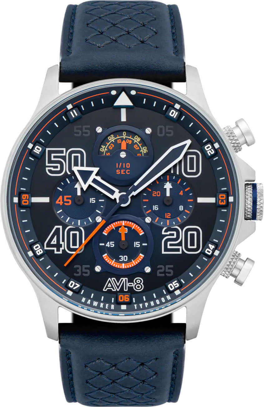 AVI-8 Watch Hawker Typhoon Sidney RB396 Sheila Chronograph Limited Edition - Blue AVI-8 Watch Hawker Typhoon Sidney RB396 Sheila Chronograph Limited Edition - Blue