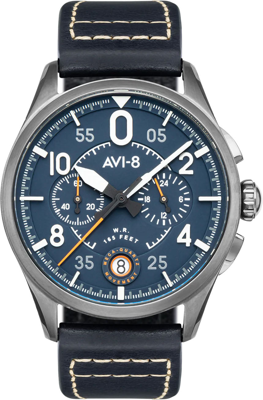 AVI-8 Watch Spitfire Lock Chronograph Channel Blue - Blue AVI-8 Watch Spitfire Lock Chronograph Channel Blue - Blue