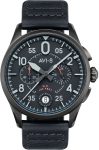 AVI-8 Watch Spitfire Lock Chronograph Slate Black - Black