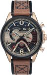AVi-8 Watch Dual Retrograde Chronograph - Black