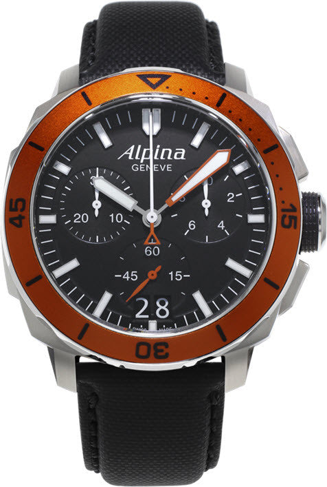 Alpina Watch Seastrong Diver 300 Big Date Chronograph - Black Alpina Watch Seastrong Diver 300 Big Date Chronograph - Black