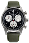 Alpina Watch Startimer Pilot Big Date Chronograph D - Black