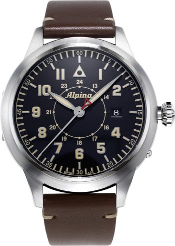 Alpina Watch Startimer Pilot Chronograph Big Date - Black