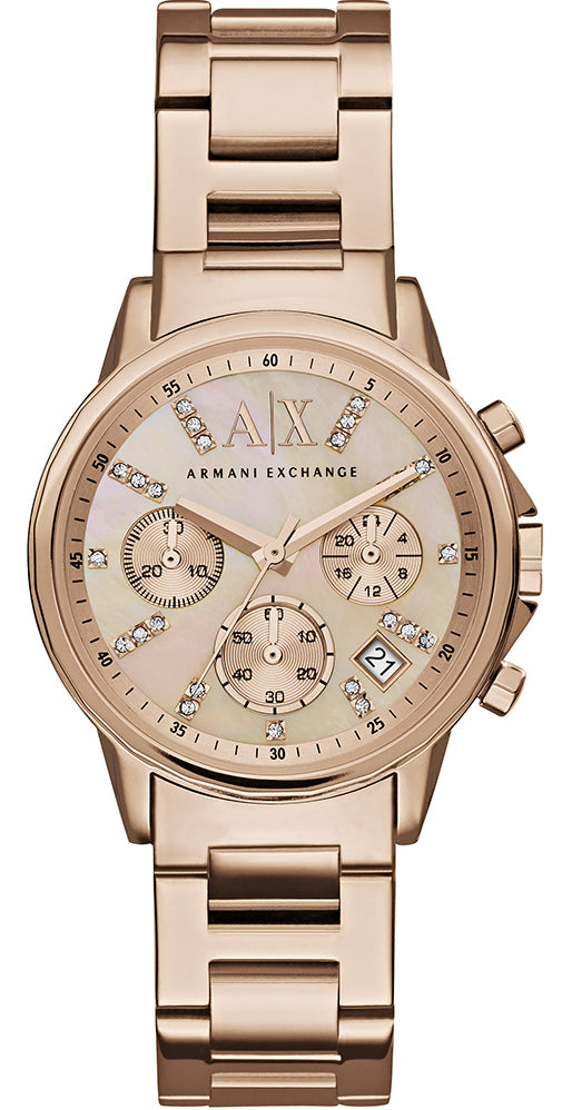 Armani Exchange Watch Chronograph Ladies - Gold Armani Exchange Watch Chronograph Ladies - Gold