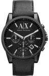 Armani Exchange Watch Chronograph Mens - Black