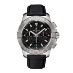 Avenger Chronograph B01 44mm Mens Watch Black Leather