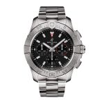 Avenger Chronograph B01 44mm Mens Watch Black Stainless Steel
