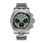Avenger Chronograph B01 44mm Mens Watch Green Stainless Steel