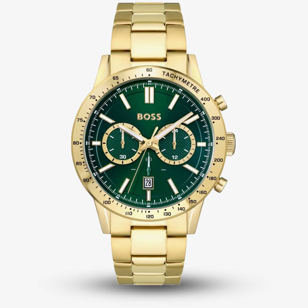 BOSS Mens Allure Gold Plated Chronograph Watch 1513923 BOSS Mens Allure Gold Plated Chronograph Watch 1513923