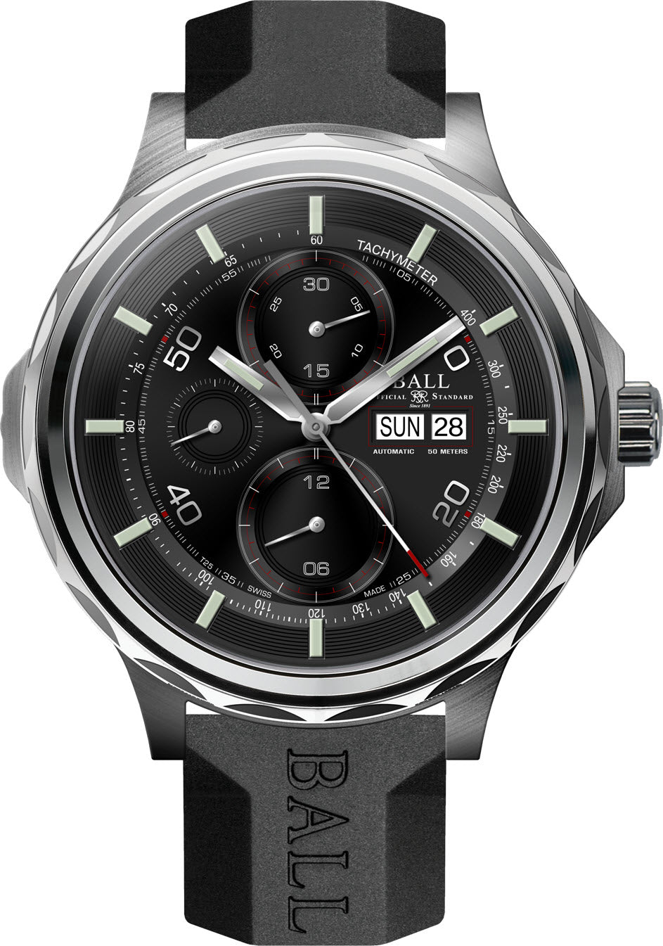 Ball Watch Company Engineer Master II Slide Chronograph - Black Ball Watch Company Engineer Master II Slide Chronograph - Black