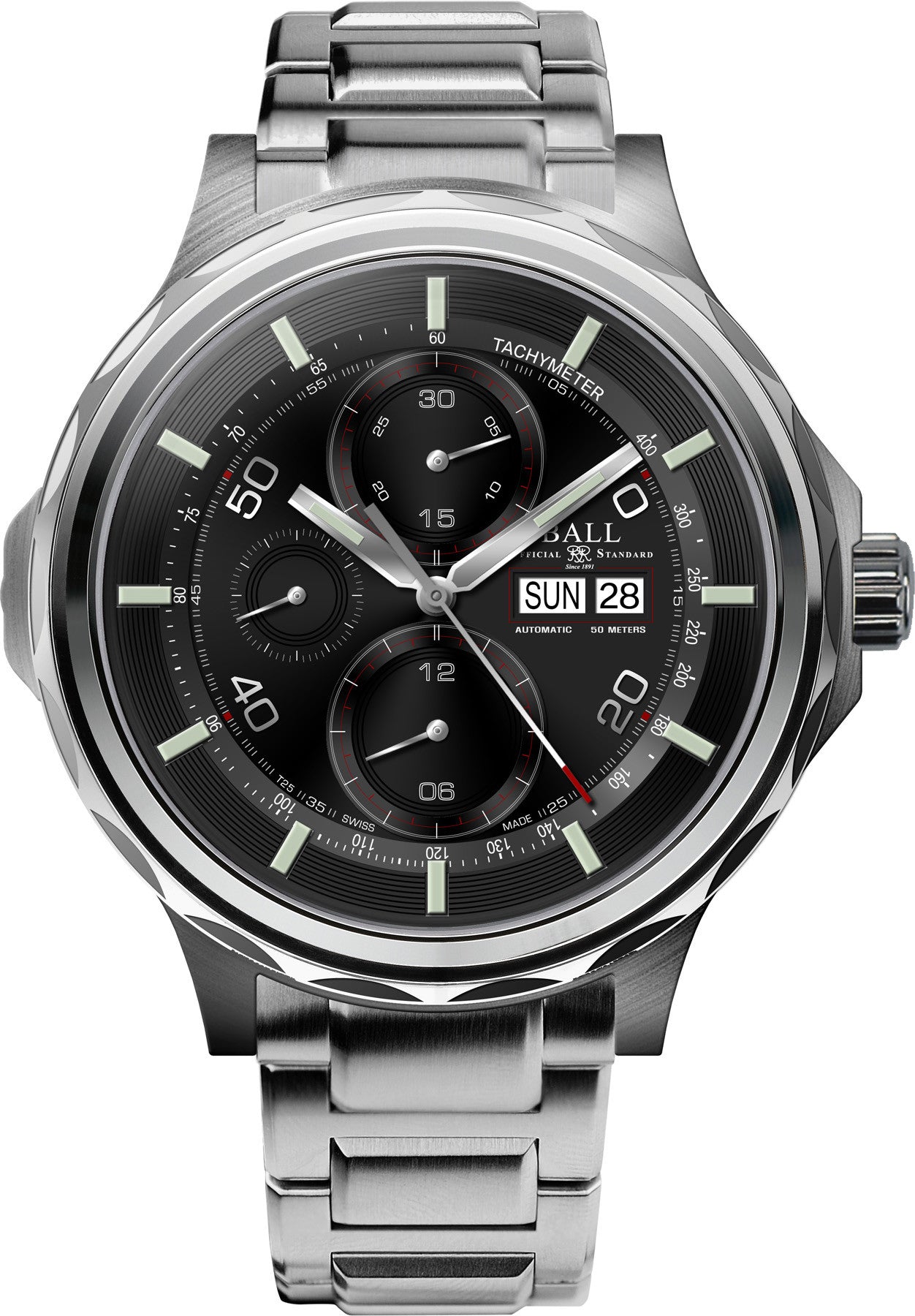 Ball Watch Company Engineer Master II Slide Chronograph - Black Ball Watch Company Engineer Master II Slide Chronograph - Black