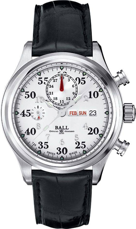 Ball Watch Company Trainmaster Racer Chronograph - White Ball Watch Company Trainmaster Racer Chronograph - White
