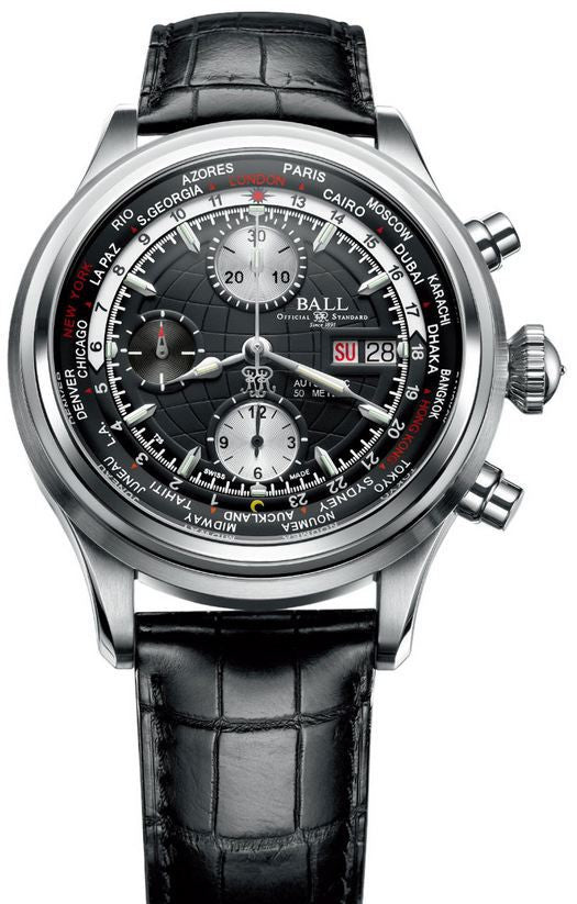 Ball Watch Company Worldtime Chronograph - Black Ball Watch Company Worldtime Chronograph - Black