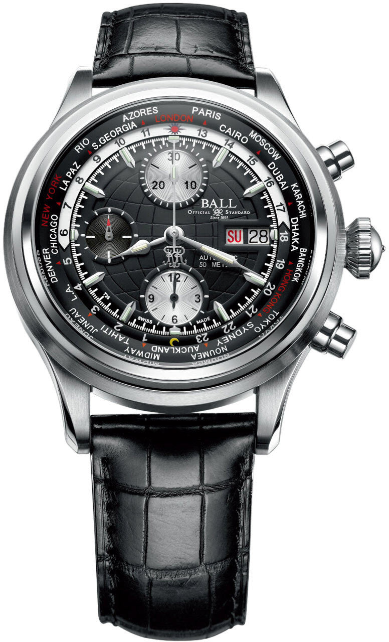 Ball Watch Company Worldtime Chronograph - Black Ball Watch Company Worldtime Chronograph - Black