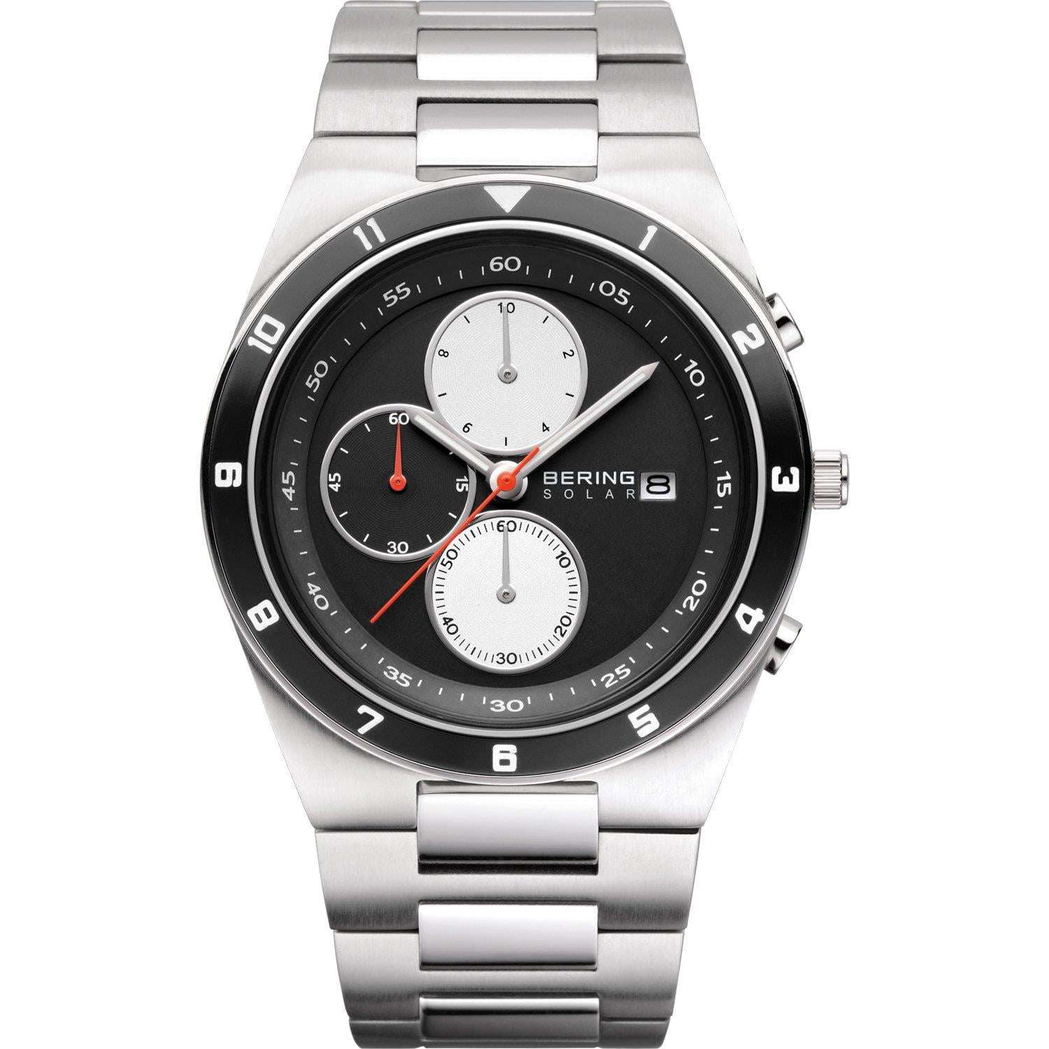 Bering Solar Black Dial Men's Chronograph 34440-702 Bering Solar Black Dial Men's Chronograph 34440-702