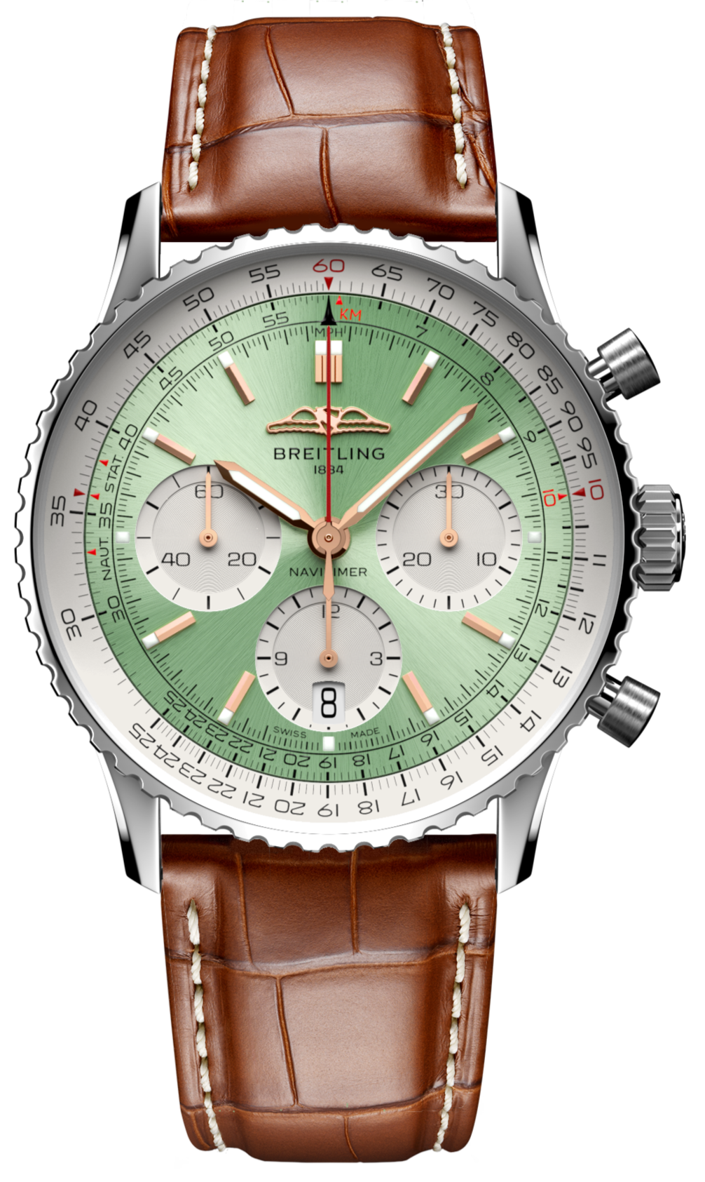 Breitling Navitimer B01 Chronograph 41 Brown Croc Breitling Navitimer B01 Chronograph 41 Brown Croc