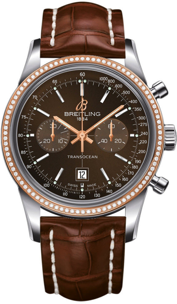 Breitling Transocean Chronograph 38 - Brown Breitling Transocean Chronograph 38 - Brown