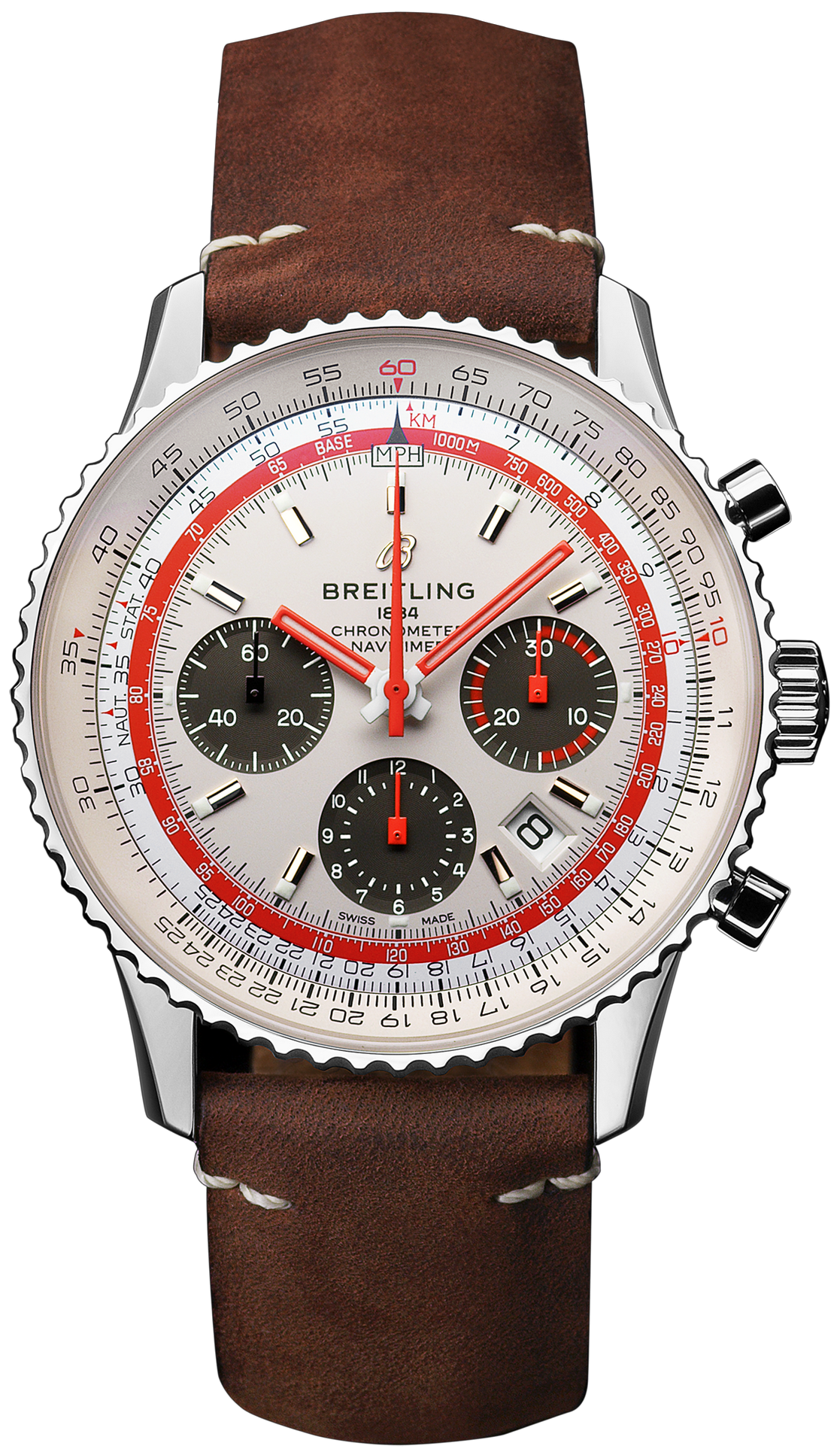 Breitling Watch Navitimer 1 B01 Chronograph 43 Airline Edition TWA - Silver Breitling Watch Navitimer 1 B01 Chronograph 43 Airline Edition TWA - Silver