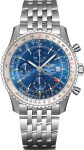 Breitling Watch Navitimer Chronograph GMT 46 Steel Bracelet - Blue