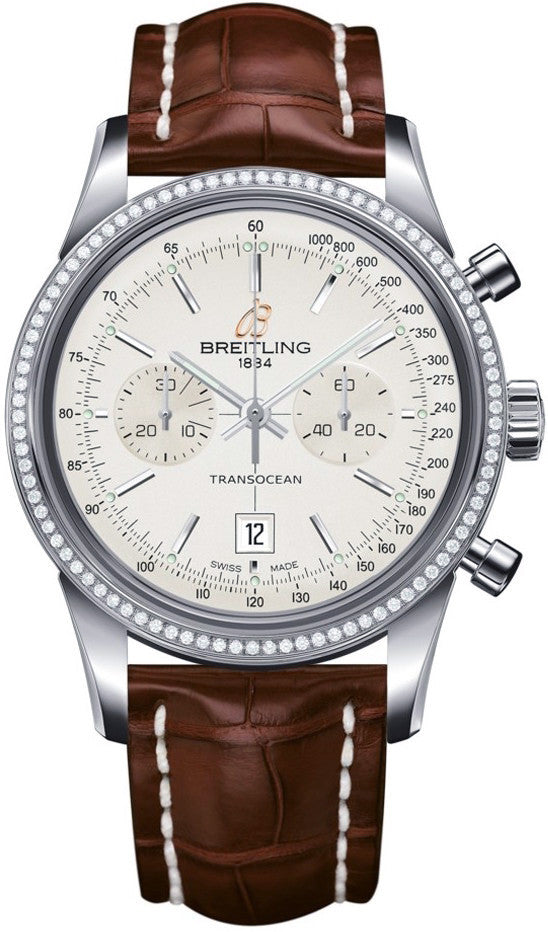 Breitling Watch Transocean Chronograph - Silver Breitling Watch Transocean Chronograph - Silver