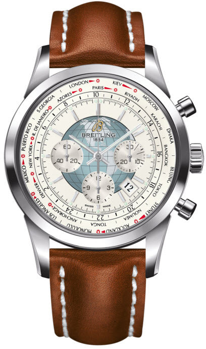 Breitling Watch Transocean Chronograph Unitime Polar White - White Breitling Watch Transocean Chronograph Unitime Polar White - White