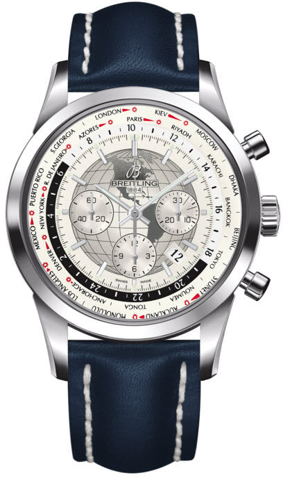 Breitling Watch Transocean Chronograph Unitime Polar White - White Breitling Watch Transocean Chronograph Unitime Polar White - White