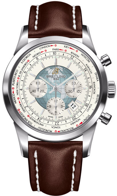 Breitling Watch Transocean Chronograph Unitime Polar White - White Breitling Watch Transocean Chronograph Unitime Polar White - White