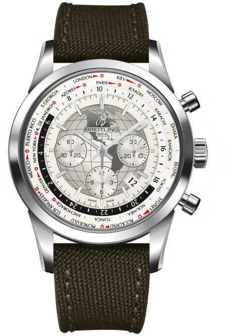 Breitling Watch Transocean Chronograph Unitime Polar White - White Breitling Watch Transocean Chronograph Unitime Polar White - White