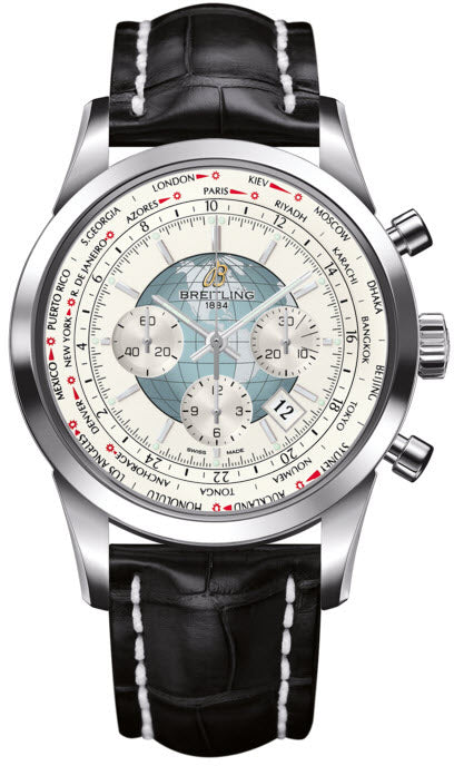 Breitling Watch Transocean Chronograph Unitime Polar White - White Breitling Watch Transocean Chronograph Unitime Polar White - White
