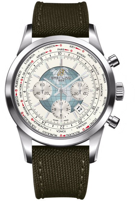 Breitling Watch Transocean Chronograph Unitime Polar White - White Breitling Watch Transocean Chronograph Unitime Polar White - White