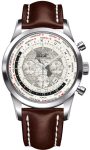 Breitling Watch Transocean Chronograph Unitime Polar White - White