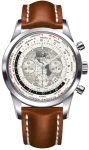 Breitling Watch Transocean Chronograph Unitime Polar White - White