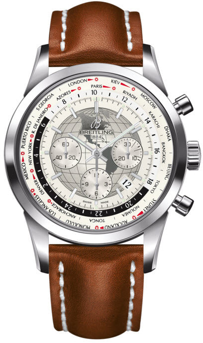 Breitling Watch Transocean Chronograph Unitime Polar White - White Breitling Watch Transocean Chronograph Unitime Polar White - White