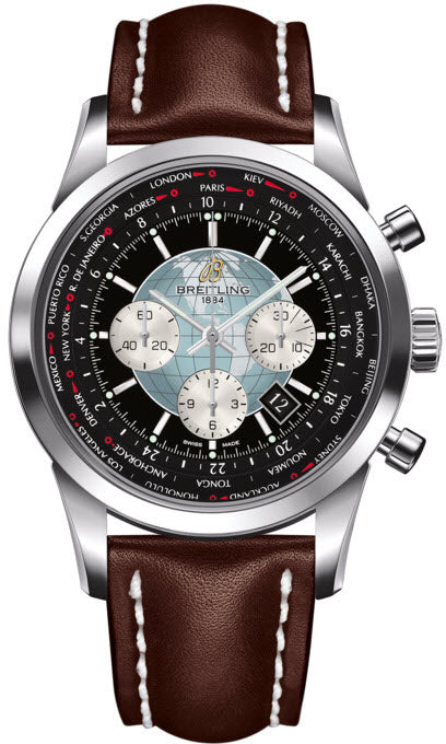 Breitling Watch Transocean Chronograph Unitime Steel Black - Black Breitling Watch Transocean Chronograph Unitime Steel Black - Black