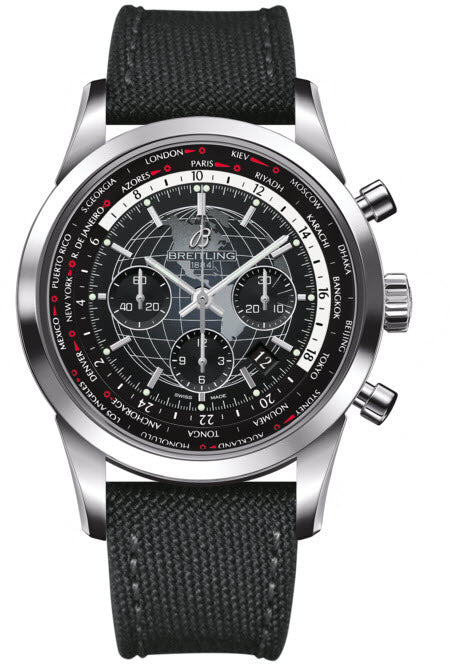Breitling Watch Transocean Chronograph Unitime Steel Black - Black Breitling Watch Transocean Chronograph Unitime Steel Black - Black