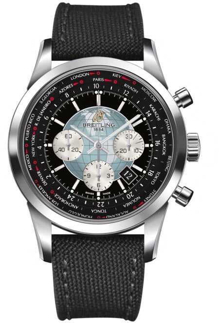 Breitling Watch Transocean Chronograph Unitime Steel Black - Black Breitling Watch Transocean Chronograph Unitime Steel Black - Black