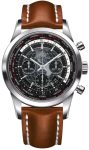 Breitling Watch Transocean Chronograph Unitime Steel Black - Black