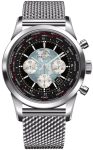 Breitling Watch Transocean Chronograph Unitime Steel Black - Black