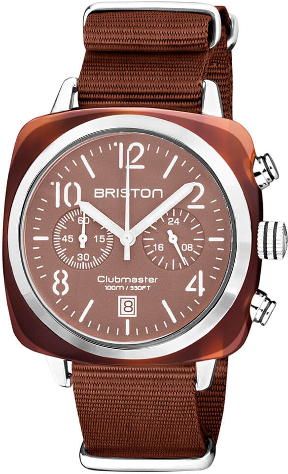 Briston Clubmaster Classic Chronograph Terracotta Chocolate Briston Clubmaster Classic Chronograph Terracotta Chocolate