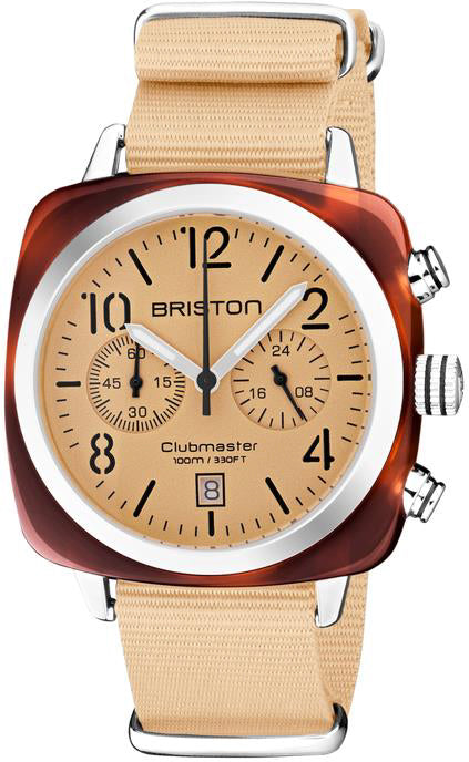 Briston Clubmaster Classic Chronograph Terracotta Vanilla Briston Clubmaster Classic Chronograph Terracotta Vanilla
