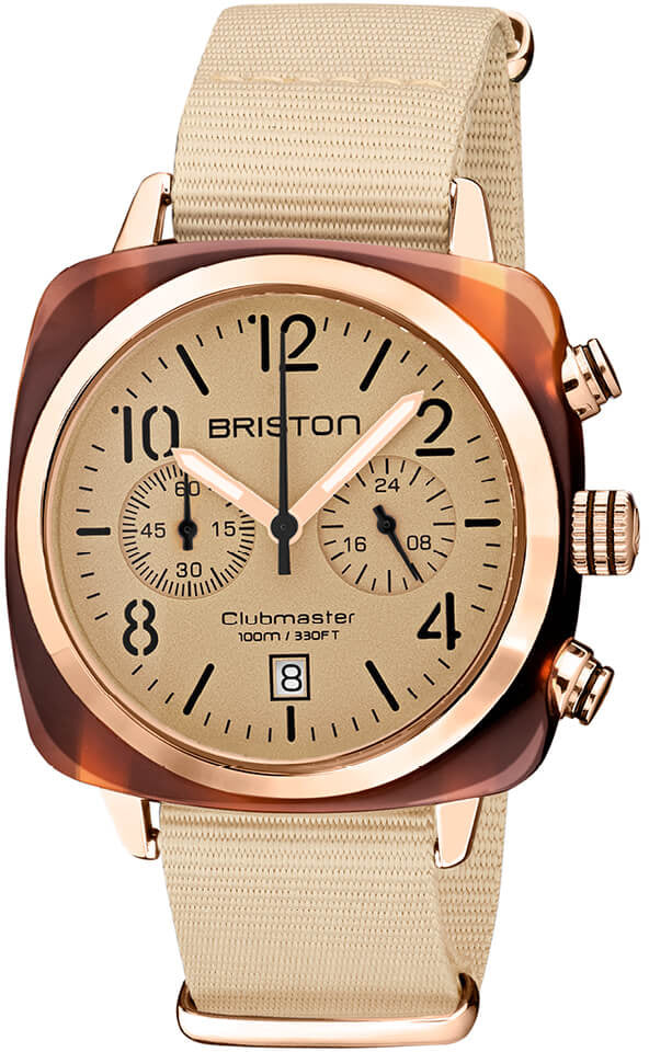 Briston Clubmaster Classic Chronograph Terracotta Vanilla Briston Clubmaster Classic Chronograph Terracotta Vanilla