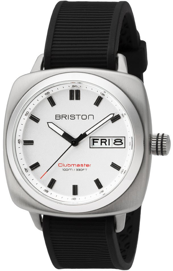 Briston Watch Clubmaster Sport HMS Day Date Timeless - White Briston Watch Clubmaster Sport HMS Day Date Timeless - White