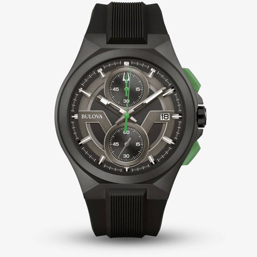 Bulova Mens Maquina Black Chronograph Watch 98B381 Bulova Mens Maquina Black Chronograph Watch 98B381