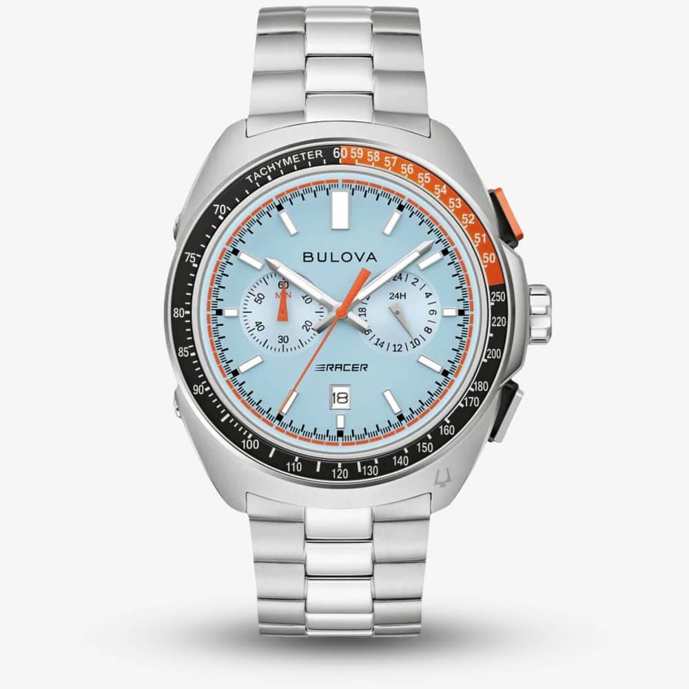 Bulova Racer Light Blue Chronograph Watch 98B432 Bulova Racer Light Blue Chronograph Watch 98B432